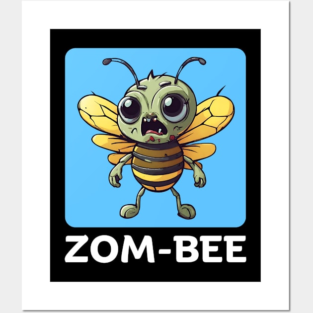 Zom-Bee | Bee Pun Wall Art by Allthingspunny